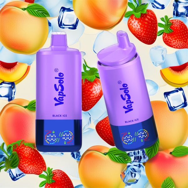VapSolo Triple 60000 – Peach Berry & Black Ice & Strawberry Vanilla Cola 5%
