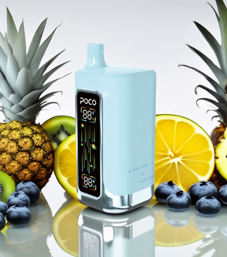 Poco FR 80000 – Blueberry Sour Raspberry & Kiwi Pineapple Ice & Grape Cherry & Aloe Grape 5%